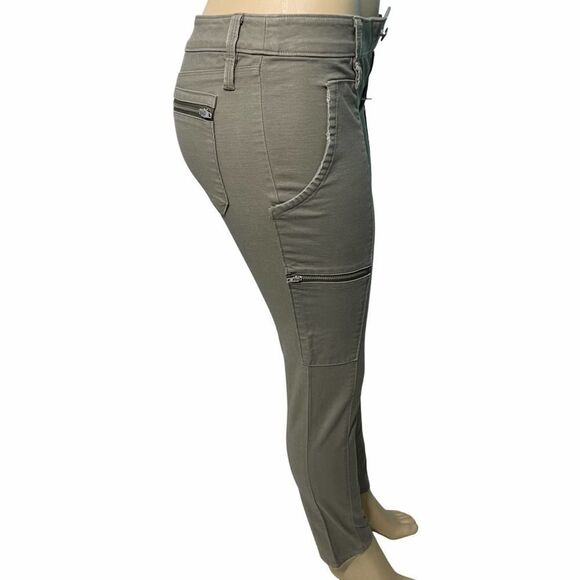Joie Park Skinny Zippered Utility Pants Green 0 - Picture 15 of 16